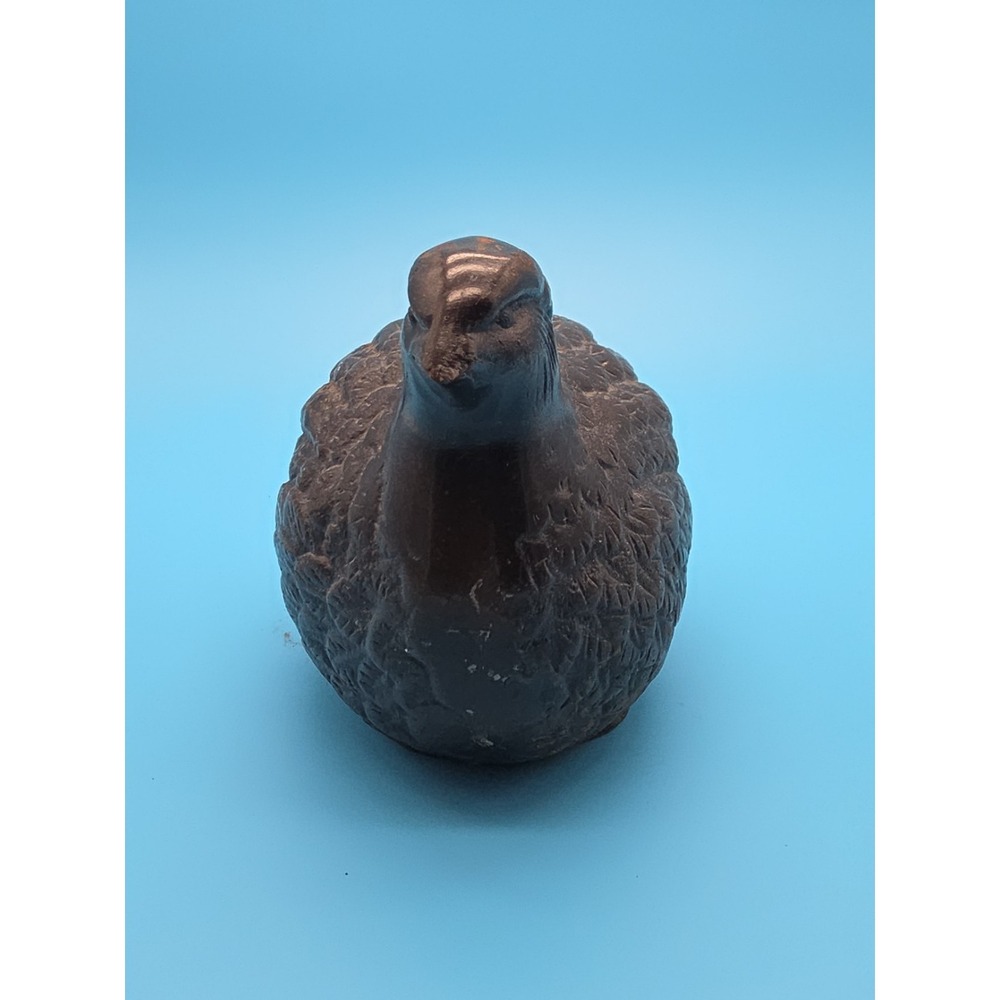 Vintage Cast Iron Quail Bird Figurine 4" Heavy Paperweight Decor - Picture 2 of 5